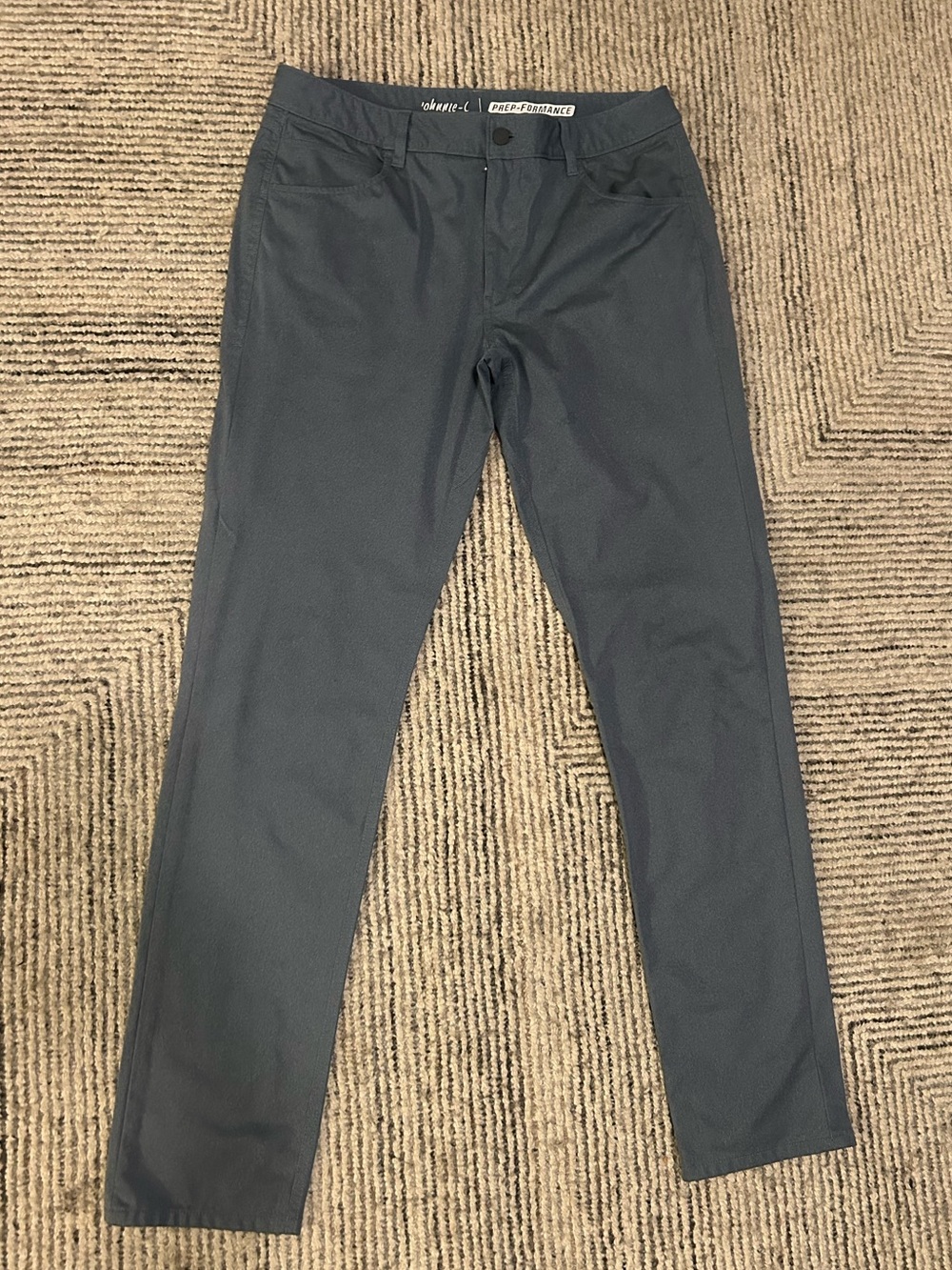Johnnie-O Men's Prep-Formance Stretch Pants Gray Blue 34 x 34 Golf